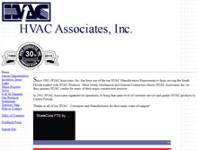Tablet Screenshot of hvacassociates.com